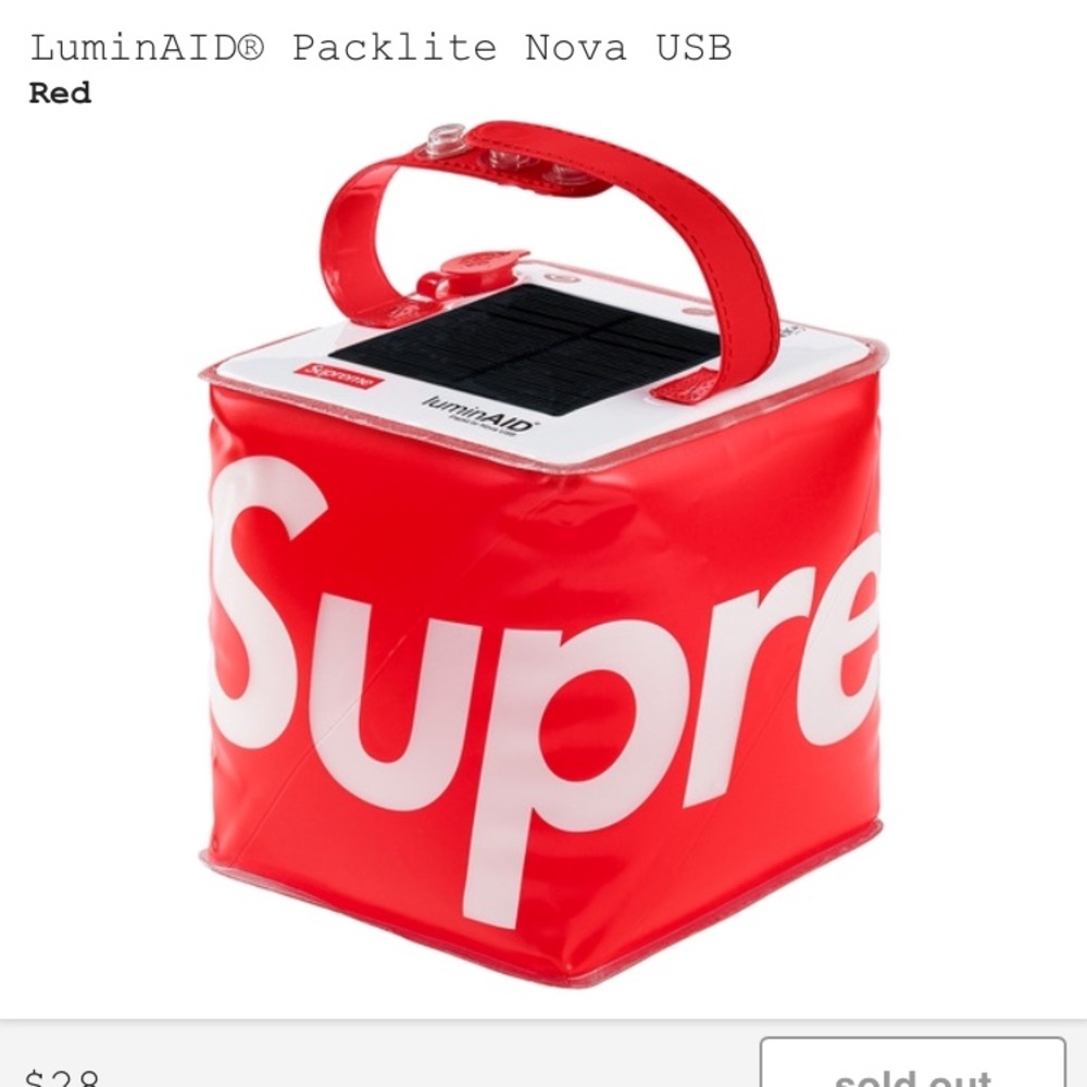 ss18 supreme LuminAID  Packlite Nova usb